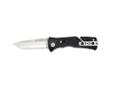 SOG Trident Folding Knife, Assisted Plain Tanto Point 3.75" Black. The SOG Trident uses their well-proven means of delivering a knife blade to the open position with S.A.T. (SOG Assisted Technology) Now using the patent pending Arc-Actuator, the Trident