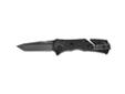 SOG Trident Folding Knife, Assisted TiNi Plain Tanto Point 3.75" Black. The SOG Trident uses their well-proven means of delivering a knife blade to the open position with S.A.T. (SOG Assisted Technology) Now using the patent pending Arc-Actuator, the