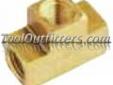 "
Milton S655 MILS655 Solid Brass Female T's, 1/4"" Inlets
"Model: MILS655
Price: $4.29
Source: http://www.tooloutfitters.com/solid-brass-female-ts-1-4-inlets.html