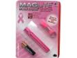 "
Maglite K3AMW6 Solitaire Flashlight AAA in Blister Package (Pink, National Breast Cancer Foundation)
The AAA mini-mag flashlight is constructed of rugged, machined aluminum with a knurled design. The high-intensity light beam goes from spot to flood