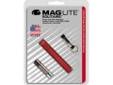 "
Maglite K3A036 Solitaire Flashlight AAA in Blister Package (Red)
The AAA mini-mag flashlight is constructed of rugged, machined aluminum with a knurled design. The high-intensity light beam goes from spot to flood with a twist of the wrist. Converts