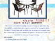 Key Words: outdoor furniture outdoor furniture sale outdoor patio furniture square dining table outdoor chairs outdoor table patio set 4 seat table 4 chair table dining set outdoor dining set outdoor lounge furniture outdoor seating glass table top