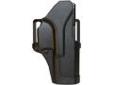 "
BlackHawk Products Group 415600BK-R Sportster Standard Belt & Paddle Right Hand, Glock 17/22/31
The Sportster Standard CQC Concealment Holster features a pressure adjustable detent retention system that allows the shooter to customize the amount of