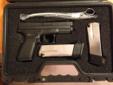 XD 45ACP 4' Barrel in excellent condition.
Includes:
1-10 round magazine 2-13-Round compact Magazines W/ BLACK X-TENSION?
1-XD-BH Belt Holster
1-XD Mag Re-loader
1-Hard carrying Case
1-XD pistol locking cable lock
Approximately 230 rounds Federal range
