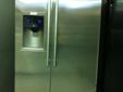 DELIVERY available WARRANTY included STAINLESS STEEL SIDE by SIDE ELECTROLUX REFRIGERATOR, DIGITAL CONTROLS, PLUGGED IN , SUPER COLD, WATER AND ICE THE DOOR. REALLY NICE ! 25.9 cu. ft. Side by Side Refrigerator with 3 Glass Shelves, Gallon Door Storage,