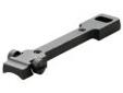 "
Leupold 55731 Standard One Piece Base 10 Left Hand-Short Action Round Receiver Black
Leupold STD 1-Piece Bases fit most rifles. The forward part of the base accepts a dovetail ring, locking it solidly into position. The rear ring is secured by Windage