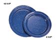 10 1/4" Blue Enamel Dinner Plate Stansport is proud to carry the complete line of ?Cinsa? Enamel Cookware. All items offered are made of high quality durable steel which is molded into the appropriate shapes and double coated with extra heavy glaze enamel