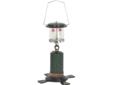 The Double? Mantle Propane Lantern features an On/Off regulator control knob. Two silk mantles adjust up to 600 candle power. Vented hood with durable baked on enamel finish. Includes molded plastic tip-proof base which holds 16.4 ounce disposable propane