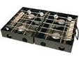 Outfitter Propane Stove- Diamond Plate Stove (Fuel canister not included)Specifications:- Built from rugged 3mm diamond plate steel.- Heavy duty stainless steel cooking grate.- 4 stainless steel 15,000 B.T.U. burners that remove completely for easy