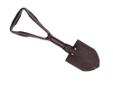 G.I. style shovel. Blade and handle made of powder coated steel. Lightweight and compact. Folds in thirds for easy storage. Steel collar locks blade in place.Color: Powder coated black. Blade size: 6?. Pick length: 4?. Folded size: 7-1/2? x 5?Weight: 2