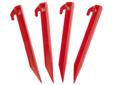 Made from high impact plastic for durability. Three sided design holds firm even in sandy soil. Eyelet and hook allow easy attachment to tents and rain-fly's. Light weight.Legnth: 9"Quantity: 6 stakes.
Manufacturer: Stansport
Model: 816
Condition: New