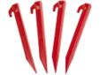 Made from high impact plastic for durability. Three sided design holds firm even in sandy soil. Eyelet and hook allow easy attachment to tents and rain-fly's. Light weight.Legnth: 9"Quantity: 6 stakes.
Manufacturer: Stansport
Model: 816
Condition: New
