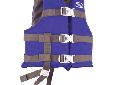 Child Classic Series Life VestFeatures: Child's General Boating Life Vest with adjustable leg strap Acceptable for personal watercraft or waterskiing Buoyancy for children weighing 30 - 50 pounds 1" webbing on child's life jackets 3 buckles for redundant