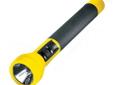 The SL-20XP LED full-size professional grade rechargeable flashlight is now brighter and has 40-hr. runtime LEDs for backup illumination. 10-Watt halogen bulb with a 100-hour lifetime, up to 38,000 candela (peak beam intensity), 200-Lumen (typical) from