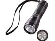 A versatile combination LED/Xenon flashlight with laser pointer that points out problems from as far away as 100 feet!- 3.6 Volt, 0.9A high pressure Xenon bulb; (5) 100,000 hour life Ultra-bright LEDs- Push button sequences through laser only, (5) LEDs,