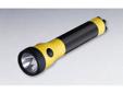 Lightweight, powerful, safety-rated, rechargeable flashlight with super-tough, non-conductive nylon polymer construction that makes it virtually indestructible.Features:- Compact, polymer body, non-slip grip.- Battery: Nickel-cadmium 3.6 Volt, 1.8 amp