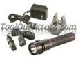 "
Streamlight 74301 STL74301 StrionÂ® LED Rechargeable Flashlight
Features and Benefits:
Machined Aircraft Aluminum with anodized finish
C4 LED technology, impervious to shock with a 50,000 hour lifetime
Compact, snap-in charger mounts in any position
IPX4