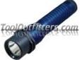 "
Streamlight 74343 STL74343 Strion Rechargeable LED Flashlight with AC/DC - Blue
Features and Benefits:
3 levels of lighting: high, medium, low plus strobe function
Run times vary from 2 hours up to 7.5 hours
Produces up to 160 lumens
Charges in just 3