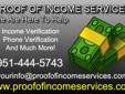 Have to Have for income verificationcall the best, we can create any stubs you need for all of your money verification's. renting let the pros help you get where you need.pay stubs services of the united states
see us at proofofincomeservices dot com