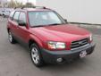 2004 SUBARU FORESTER
Please Call for Pricing
Phone:
Toll-Free Phone: 8777564927
Year
2004
Interior
Make
SUBARU
Mileage
114970 
Model
FORESTER 
Engine
Color
CAYENNE RED PEARL/TEXTURED GRA
VIN
JF1SG636X4G717452
Stock
Warranty
Unspecified
Description
Air