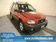 Bob Hall Automotive
1600 East Yakima Ave, Yakima, Washington 98901 -- 509-248-7600
2005 Subaru Forester 2.5X Pre-Owned
509-248-7600
Price: $11,977
Click Here to View All Photos (30)
Â 
Contact Information:
Â 
Vehicle Information:
Â 
Bob Hall Automotive