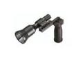 "
Streamlight 88706 Super Tac Kit with vertical grip. Box
Streamlight Super TAC Flashlight Kit with Vertical Grip.
The super tac is an extremely high performance CR123A lithium battery-powered flashlight. This light features the latest in LED technology