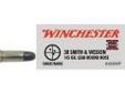 "
Winchester Ammo X38SWP SupX 38 S&W 145Gr. Lead RN/50
Winchester's Lead Round Nose bullet offers excellent accuracy and sure functioning.
Symbol: X38SWP
Caliber: 38 Smith & Wesson
Bullet Weight: 145 Grains
Bullet Type: Lead Round Nose
User Guide: