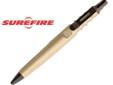 Surefire EWP-03, The Surefire Pen III, Hard-Anodized Aerospace-Grade Aluminum - Tan. Machined from high-strength aerospace aluminum, the SureFire Pen III is available with an incredibly tough Mil-Spec hard-anodized body in your choice of tan or black. The