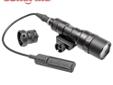 Surefire M300B Mini Scout Light, LED WeaponLight, 200 Lumens - Black. The SureFire M300 Mini Scout Light, powered by one 123A lithium battery, is a compact, lightweight, powerful LED WeaponLight that mounts securely to any Mil-Spec Picatinny rail via an