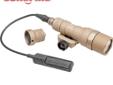 Surefire M300B Mini Scout Light, LED WeaponLight, 200 Lumens - Tan. The SureFire M300 Mini Scout Light, powered by one 123A lithium battery, is a compact, lightweight, powerful LED WeaponLight that mounts securely to any Mil-Spec Picatinny rail via an