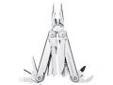 "
Leatherman 830160 Surge Multi-Tool Clam Pack
Surge is a multi-tool powerhousebuilt with tough new pliers, longer blades and easy-to-use locks. A unique blade exchanger comes with saw and diamond/wood file blades. Large and small bit drivers include