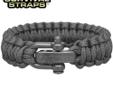 Survival Straps Paracord Survival Bracelet, Nylon Closure, Black - Small - 6.5". Made with the exact same parachute cord the military employs, this bracelet is the real deal. Its authenticity canÃ¢â¬â¢t be rivaled, and its strength and durability make it