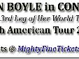Susan Boyle North American Tour Concert in San Jose, CA
Concert Tickets for San Jose Center For The Performing Arts on December 7, 2014
Susan Boyle will arrive for a concert in San Jose, California on Sunday, December 7, 2014. The Susan Boyle 2014 World