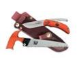 "
Outdoor Edge Cutlery Corp SZP-1 Swingblaze-Pak (Orange) - Box
Simply push the lock button and the blade changes from a drop-point skinner to the most effective gutting blade for big game. This innovative design cuts beneath the skin to open game like a