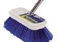 7.5" Extra Soft BrushSW77340 Extra Soft bristles for gentle cleaning of delicate surfaces. Safe for all finishes including painted and fiberglass finishes, windows and high-polish metals. 7.5" wide molded poly block with premium quality flared bristles