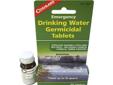 Coghlans Drinking Water Tablets 7620
Manufacturer: Coghlans
Model: 7620
Condition: New
Availability: In Stock
Source: http://www.fedtacticaldirect.com/product.asp?itemid=56458