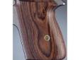 "
Hogue 02610 Walther PPK Grips Kingwood
Hogue Fancy Hardwood grips are some of the finest grips available. They are precision inletted on modern computerized machinery, then hand finished on actual factory frames to assure proper fit. Grips are