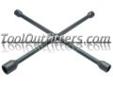 "
Ken-tool 35696 KEN35696 T96 Heavy Duty Truck Lug Wrench
Features and Benefits:
Use on heavy duty trucks, buses and tractors
Welded center provides strength and durability
Socket sizes: 1-1/16", 1-1/4", 1-1/2", 13/16" square
27-1/2" in length
"Price: