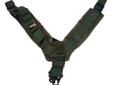 A solution to carrying a heavy rifle for long distances. The padded shoulder straps make carrying a heavy weapon comfortable. The included shooting loop can be deployed to allow the shooter to rapidly sling up for much steadier positional shooting.
Heavy