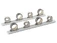 4-Rod Hanger w/Poly RackPolished Stainless/WhiteRod-tip spring design securely locks rods in position. Easy to install UV-stabilized polyethylene racks. Pre drilled recessed mounting holes and beveled edges for clean, attractive look.
Manufacturer: TACO