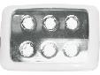 LED Spreader LightPart #: F38-4500WHA-1TACO's Marine LED Spreader Light will light up decks with six high-powered 1-watt LEDs providing a 150-degree-wide spread with 675 lumens output of bright white light, equivalent to a 50W halogen. Highly efficient,