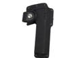 Fobus Holster - Type: Belt - Color: Black - Right Hand Features: - Accommodates accessories mounted on frame rails or trigger guards. - Retention provided by leather thumb break and muzzle stud. - Lightweight, reinforced construction. Fits: - 1911 Style