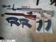 Tactical YUGO SKS package with upgrades. You get:
1 YUGO tactical TAPCO 6 position stock (new) with bayonet complete in excellent condition
top rail is included and needs installed.
1 GRENADE LAUNCHER WITH GRENADE. Grenade is disarmed, casing only.
10