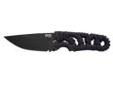 "
SOG Knives FX32K-CP Tangle HardCase, Black
Its hollow ground drop point blade makes the Tangle perfect for most uses, sure. But you want to throw this knife, don't you? Thanks to a full one-piece tang construction, you can. It's strong. It's balanced.