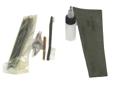 Designed for the standard AR buttstock, this comprehensive kit contains all items necessary to clean your weapon whether in the field or at home. Stored in a nylon pouch, the components include a cleaning rod set with T-handle, patch holder, bore brush,