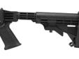 With the popularity of the Saiga series of rifles and shotguns, TAPCO is proud to introduce the Saiga T6 INTRAFUSE stock set. Constructed of reinforced composite, the system includes a 6 position T6 Adjustable Stock Assembly, a SAW style Pistol Grip,