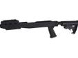 Tapco T6 Ruger 10/22 6-Position Adjustable Stock w/Rail Black. The Tapco Ruger T6 Adjustable Stock system will upgrade the ergonomics of your rifle by giving you a 6 position adjustable buttstock, SAW Style Pistol Grip, and two different receiver