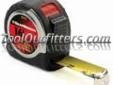 "
KD Tools 83131 KDT83131 Tape Measure - 16 Ft
16' x 1-1/16"" wide.
Coated blade for durability.
Stainless case.
Rubber molded for comfort.
"Price: $13.98
Source: http://www.tooloutfitters.com/tape-measure-16-ft.html