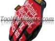 "
Mechanix Wear MG-02-012 MECMG-02-012 The OriginalÂ® Glove, Red, XX-Large
Features and Benefits:
The Clarino Synthetic Leather palm and fingertips extends the life of the glove
Thermal Plastic Rubber hook and loop cuff closure and two-way stretch Spandex