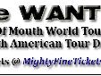 The Wanted Word Of Mouth Tour - North American Tour Dates
The Wanted will arrive in North America for the Word Of Mouth Tour on April 8, 2014 for a concert in Huntington, NY at the Paramount Theatre and continue over 20 tour dates that are currently
